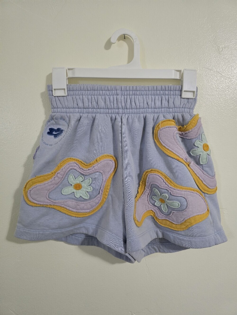Nike Project Euphoria Purple Floral Patchwork Fleece Shorts Women’s XS